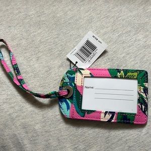 NWT Vera Bradley pink luggage tag!